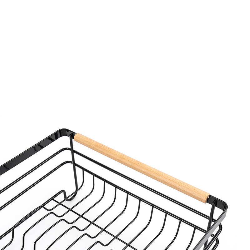 Drain Rack With Wooden Handles
