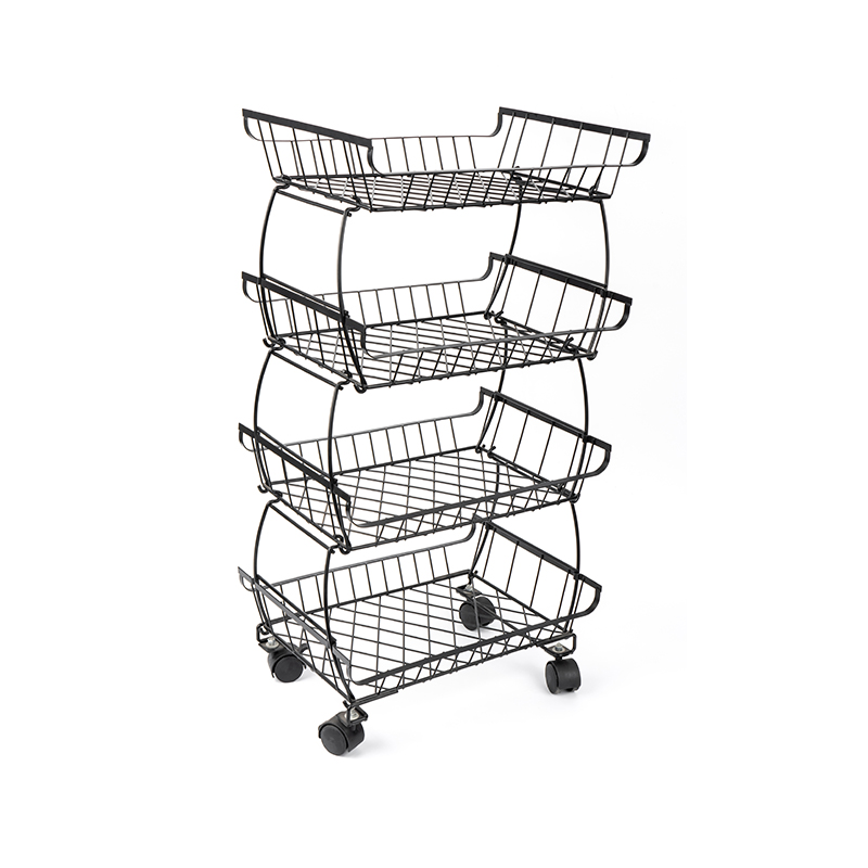 Roller Type Fruit And Vegetable Multi-Layer Basket