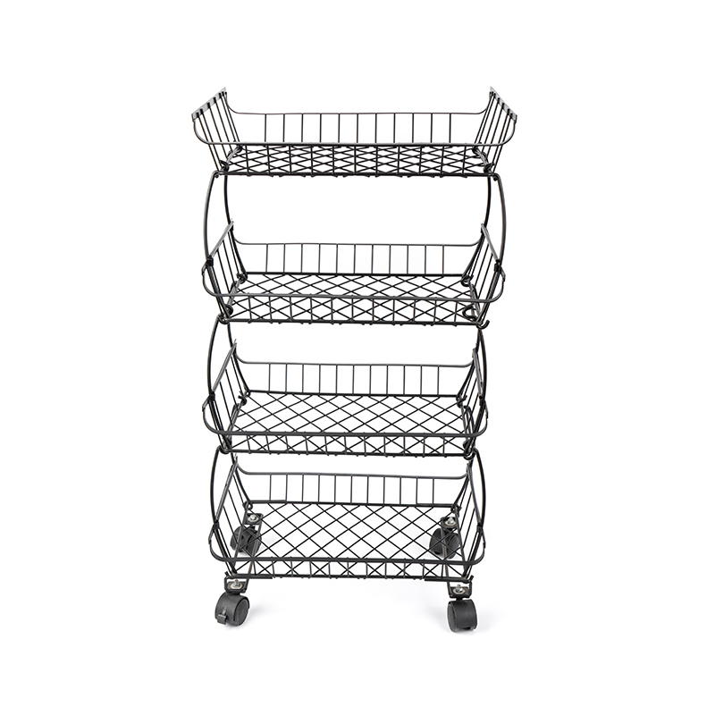 Roller Type Fruit And Vegetable Multi-Layer Basket