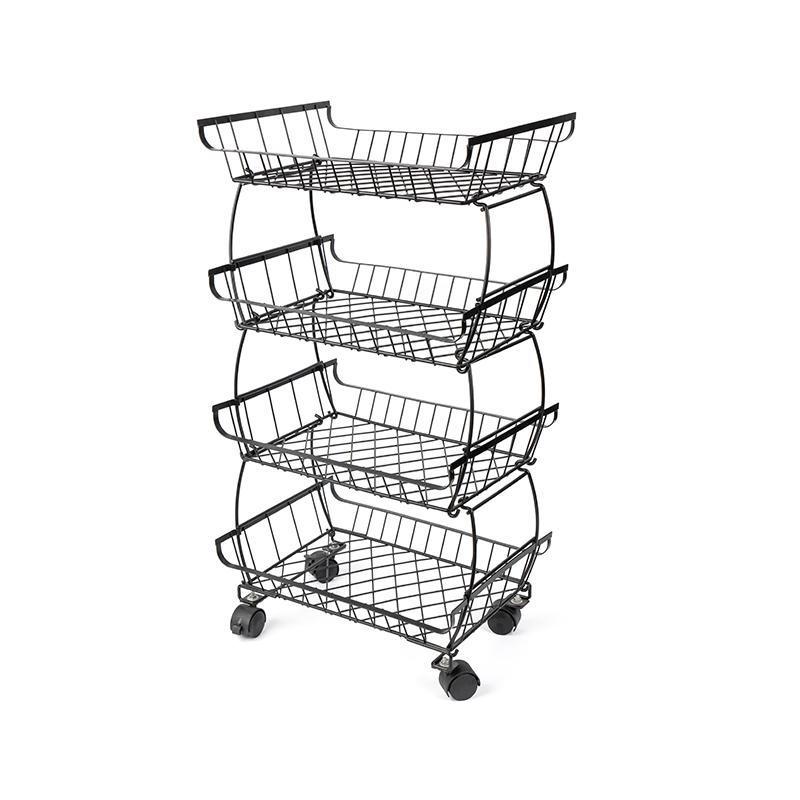 Roller Type Fruit And Vegetable Multi-Layer Basket
