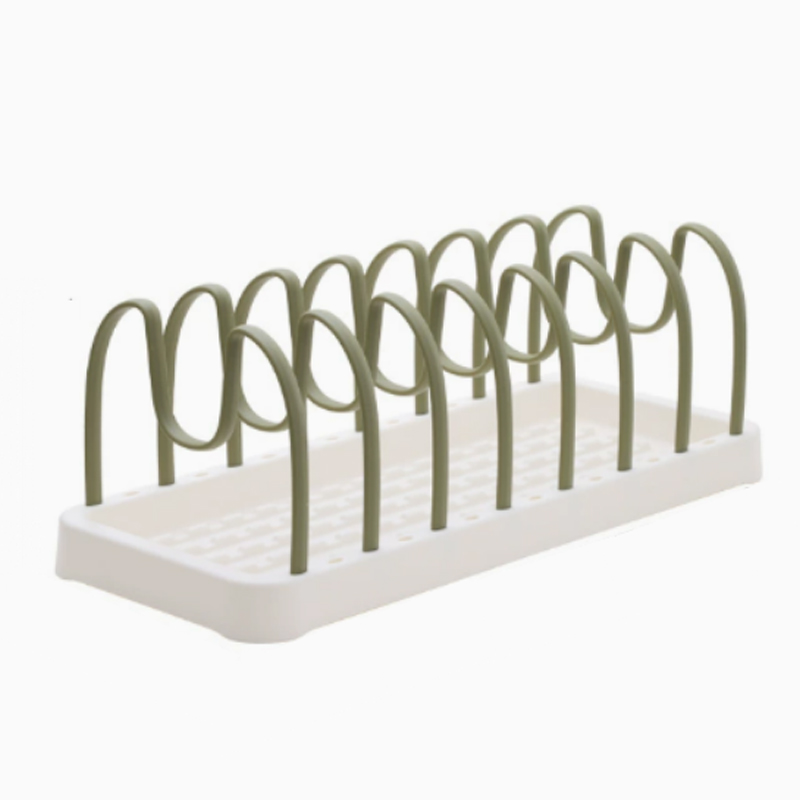 Adjustable Bakeware & Pot Lid Organizer Rack